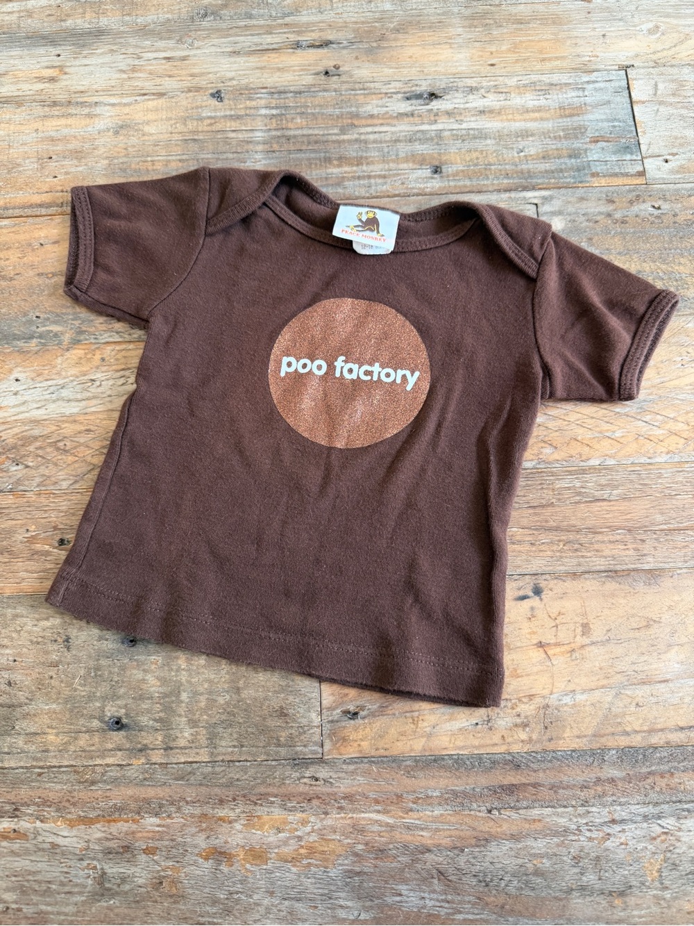 VTG Y2K Poo Factory Brown Kids T-Shirt
